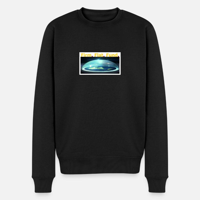 Firm.Flat.Fund. - Männer Premium Bio Pullover - Schwarz
