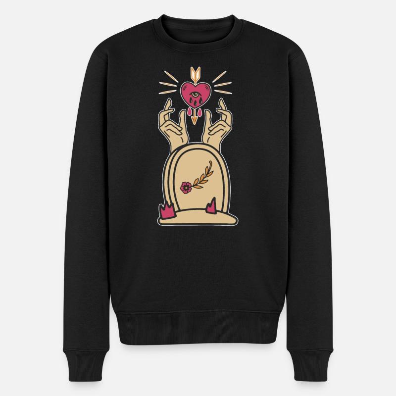 Anti Saint-Valentin Fille alternative - Pull Premium bio Homme - noir