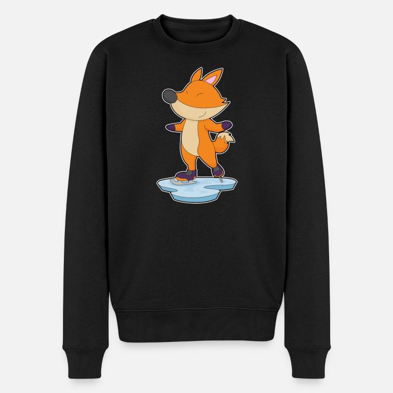 Fox patins à glace - Pull Premium bio Homme - noir