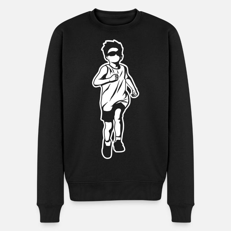 Petit coureur - Pull Premium bio Homme - noir