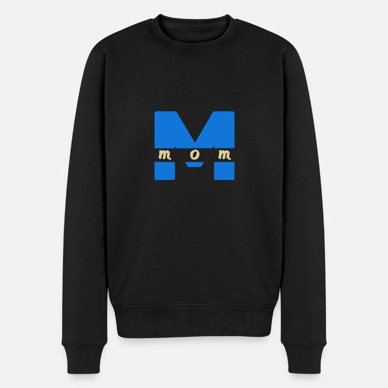 Mom - Männer Premium Bio Pullover - Schwarz