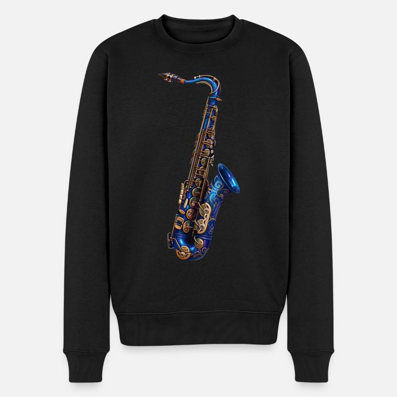 Saxophone - Pull Premium bio Homme - noir