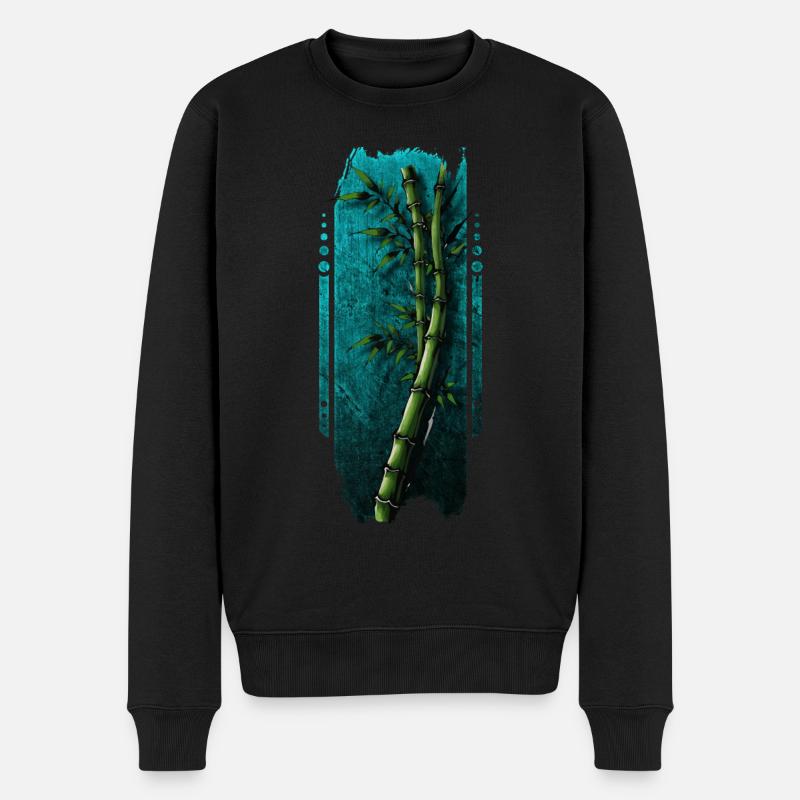 Bambouseraie tranquille - Pull Premium bio Homme - noir