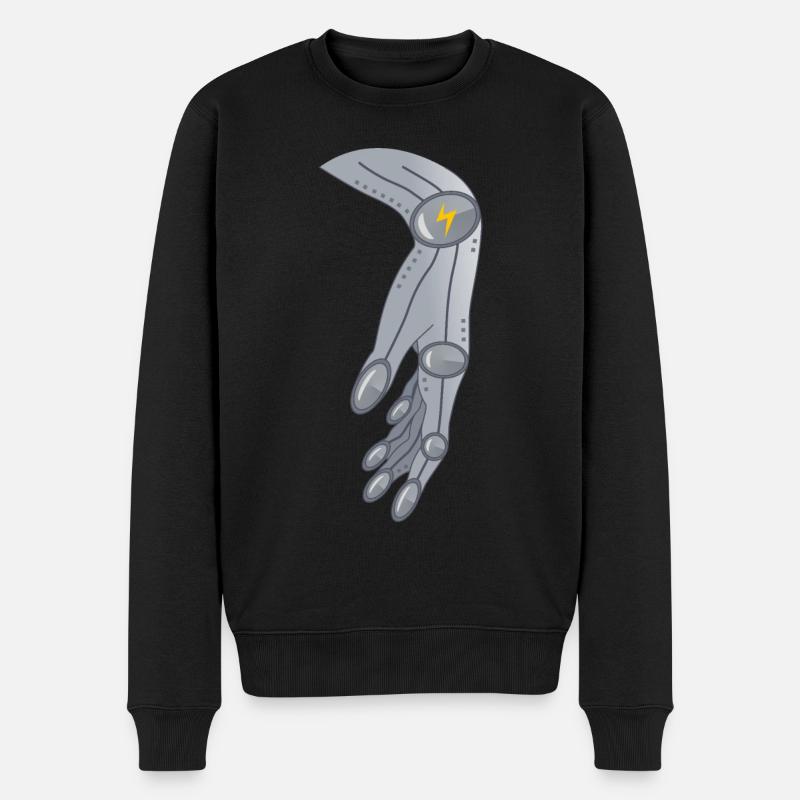 Alien Robotik Hand Geschenk - Männer Premium Bio Pullover - Schwarz