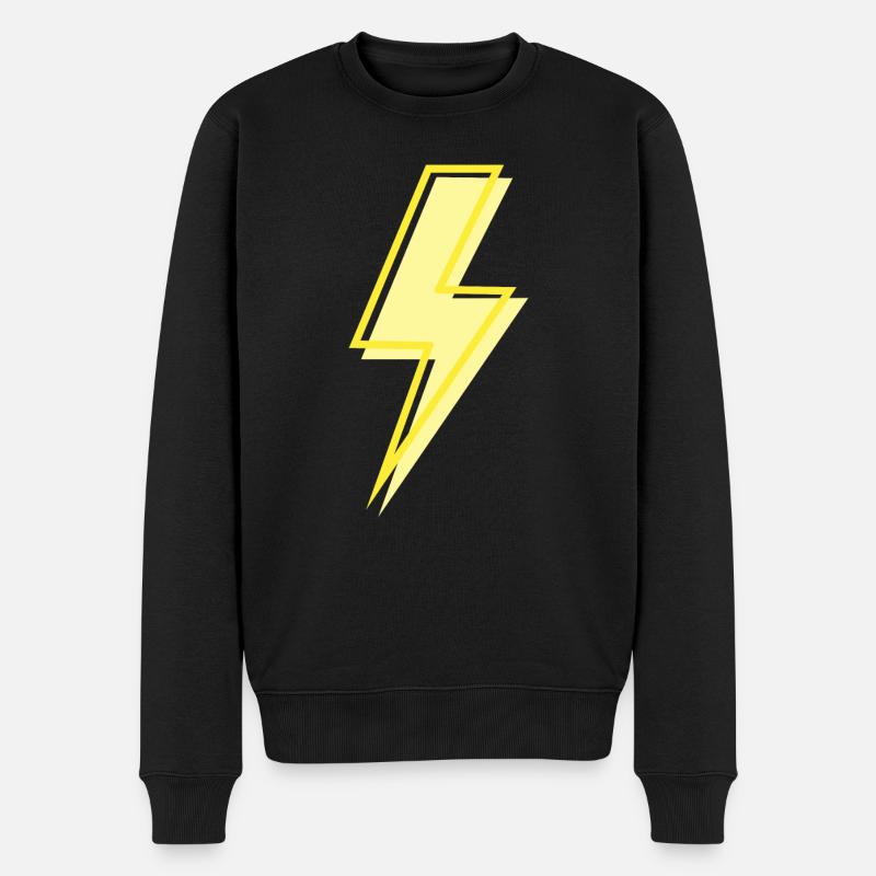 Eclair - Männer Premium Bio Pullover - Schwarz