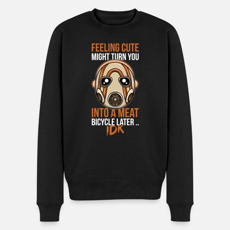 Feeling Cute Borderlands Psycho Border Mask Gift - Men's Premium Organic Jumper - black