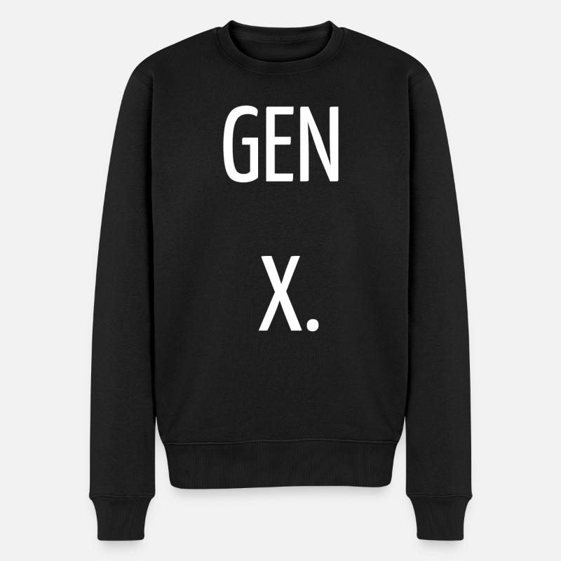 Generation X - Männer Premium Bio Pullover - Schwarz