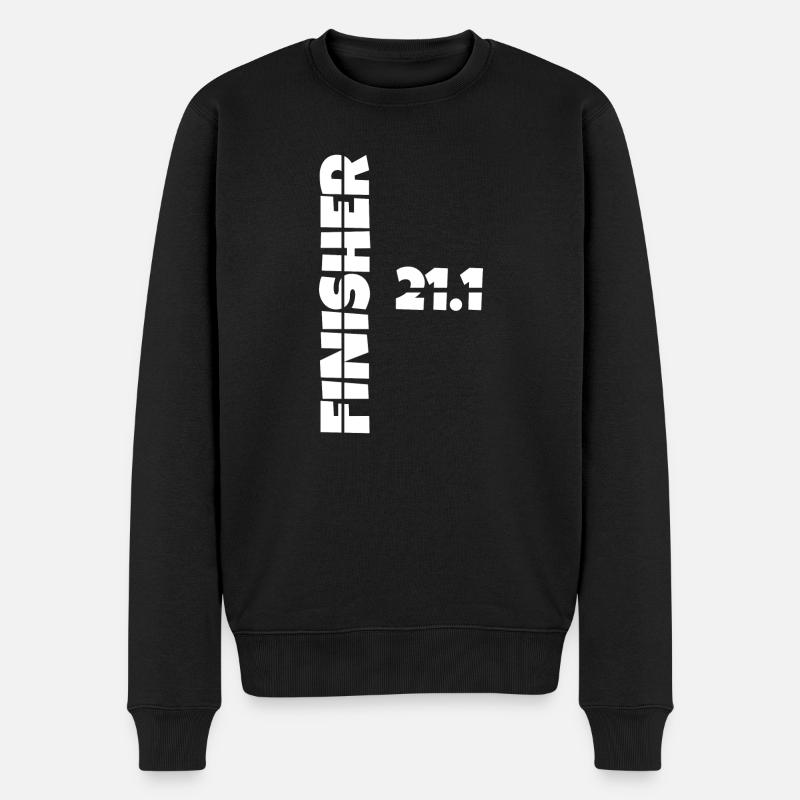 Finisher semi marathon - Pull Premium bio Homme - noir