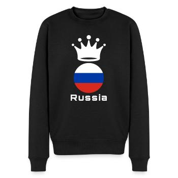Russie - Pull Premium bio Homme - noir - Devant - Nico (187cm)