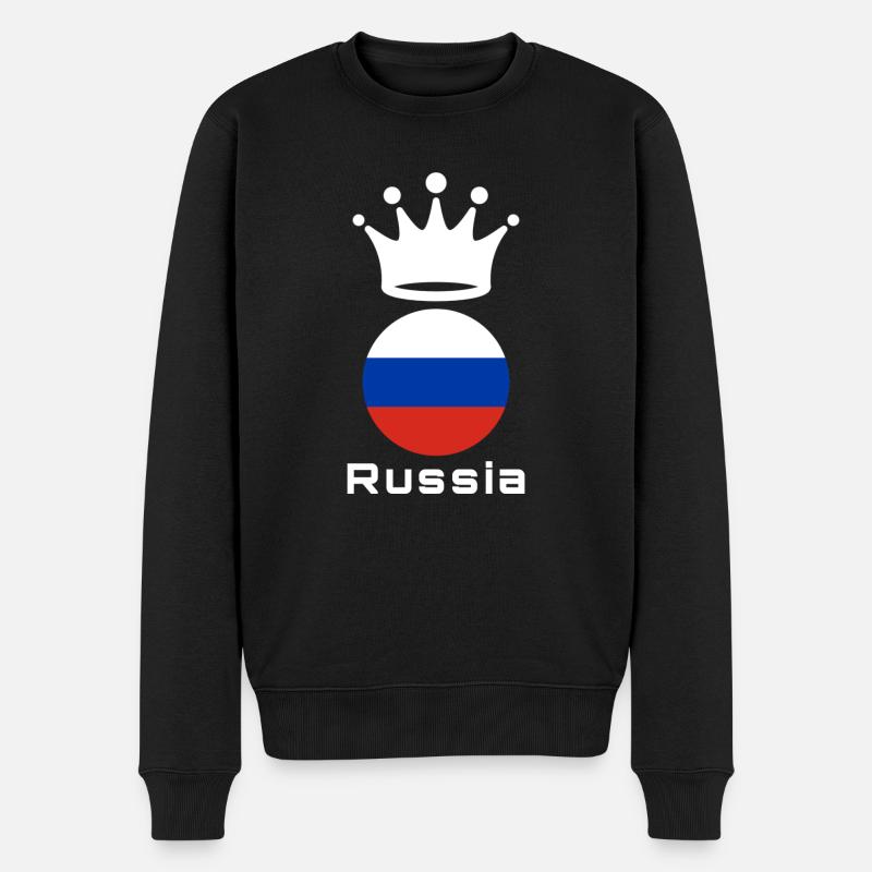 Russie - Pull Premium bio Homme - noir