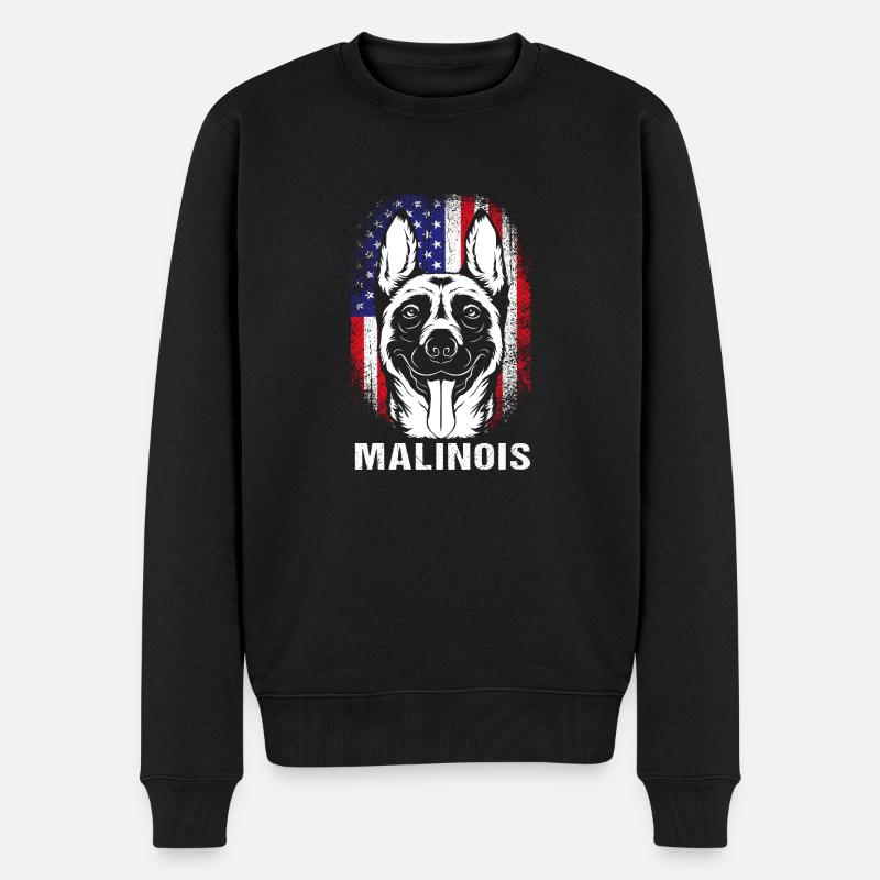 Malinois belge - Pull Premium bio Homme - noir