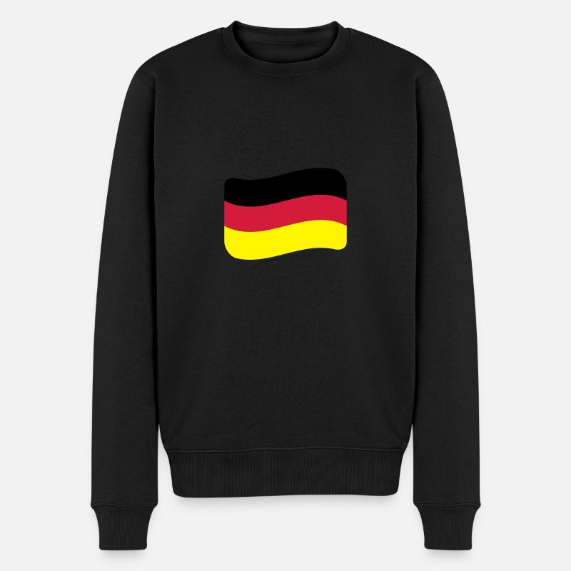 Allemagne Drapeau Nation allemande - Pull Premium bio Homme - noir