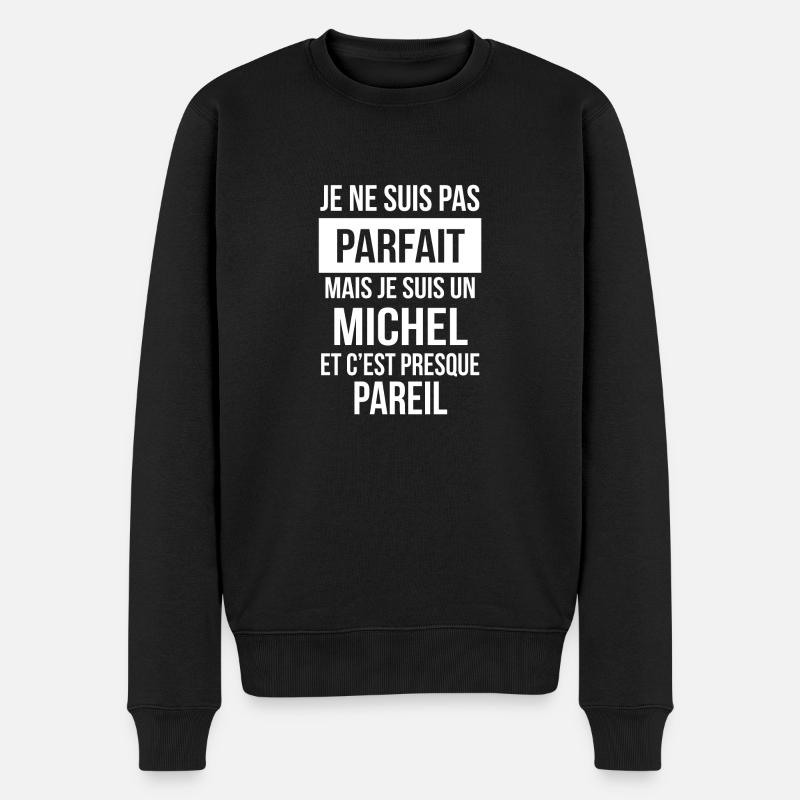 Nom de Famille - MICHEL - Pull Premium bio Homme - noir