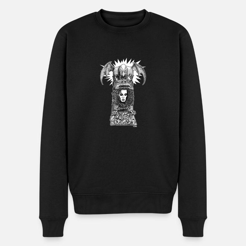 Totem - Männer Premium Bio Pullover - Schwarz
