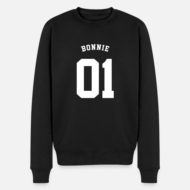 BONNIE - Männer Premium Bio Pullover - Schwarz