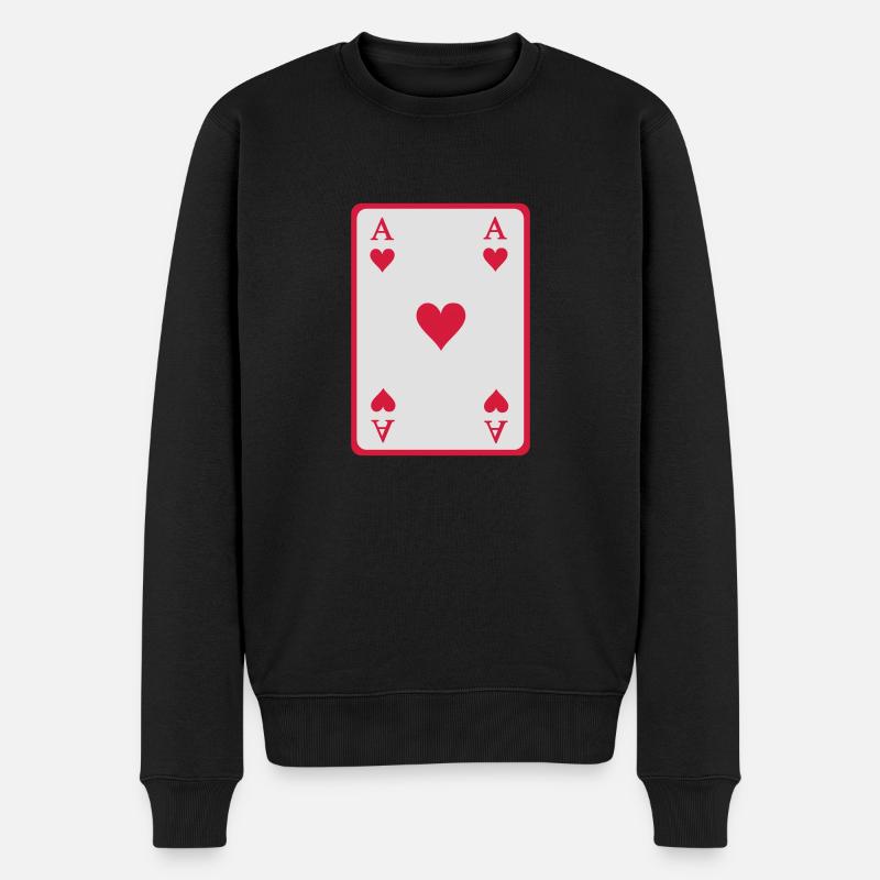 Poker as - Pull Premium bio Homme - noir