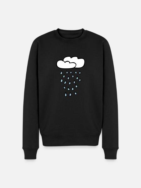 Cloud of rain - Men's Premium Organic Jumper - black