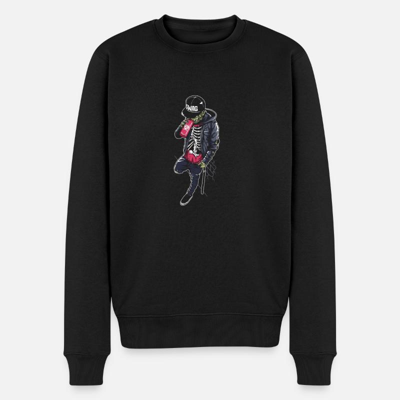 Cooles Zombie Swag Geschenk - Männer Premium Bio Pullover - Schwarz