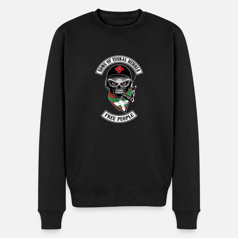 euskal herria design 12 - Pull Premium bio Homme - noir