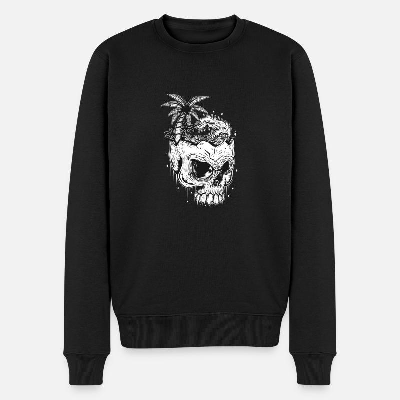 Tête de mort Vacances - Pull Premium bio Homme - noir