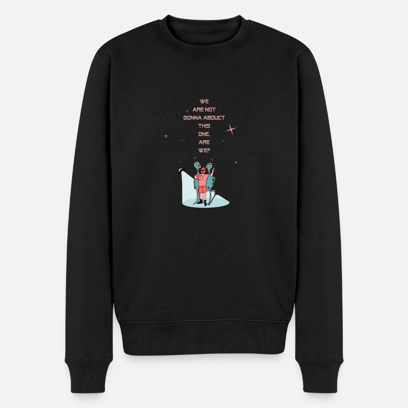 Alien Encounters - Männer Premium Bio Pullover - Schwarz