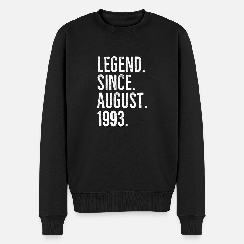 Legend Since August 1993 - Men's Premium Organic Jumper - black