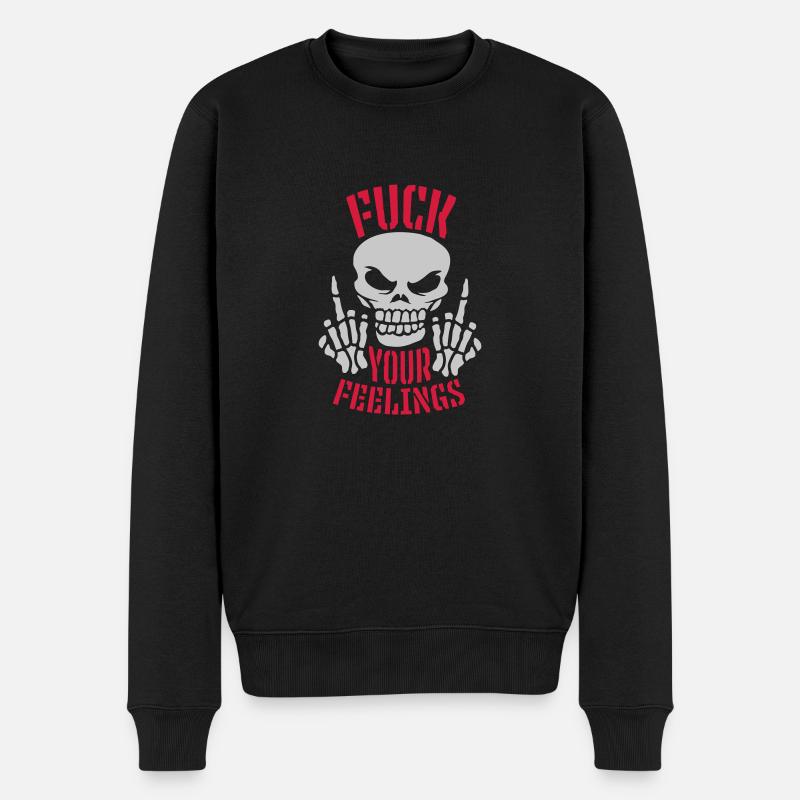 Squelette baise tes sentiments - Pull Premium bio Homme - noir