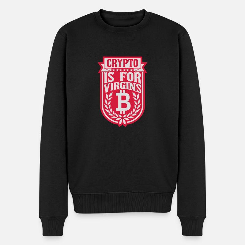 Crypto est pour les vierges - Pull Premium bio Homme - noir