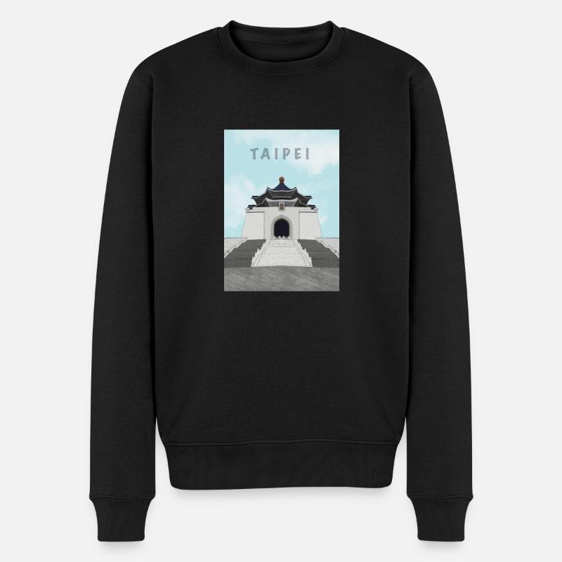 Visite Taipei - Pull Premium bio Homme - noir