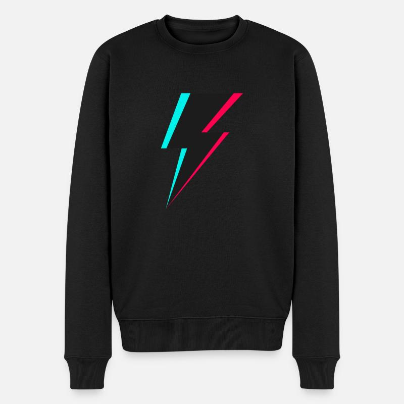 Logo de l’éclair - Pull Premium bio Homme - noir