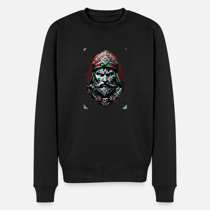 Gaming Vikings style Noël - Pull Premium bio Homme - noir