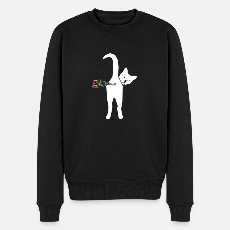 Chat - Pull Premium bio Homme - noir