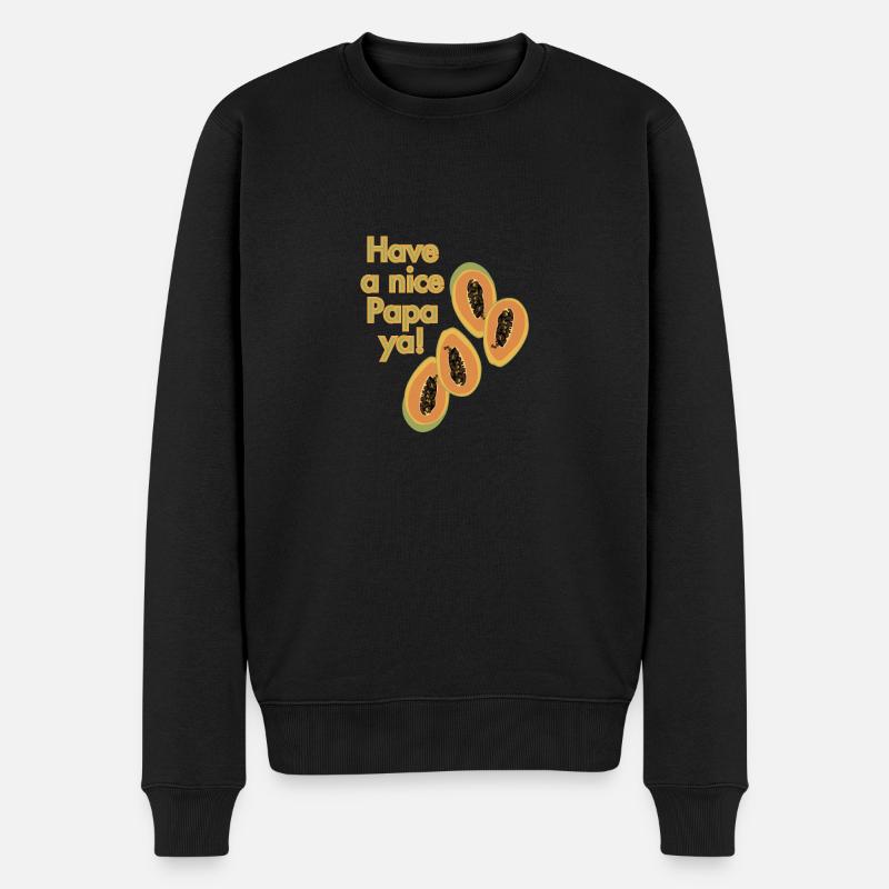 Bonne papaye ! - Pull Premium bio Homme - noir