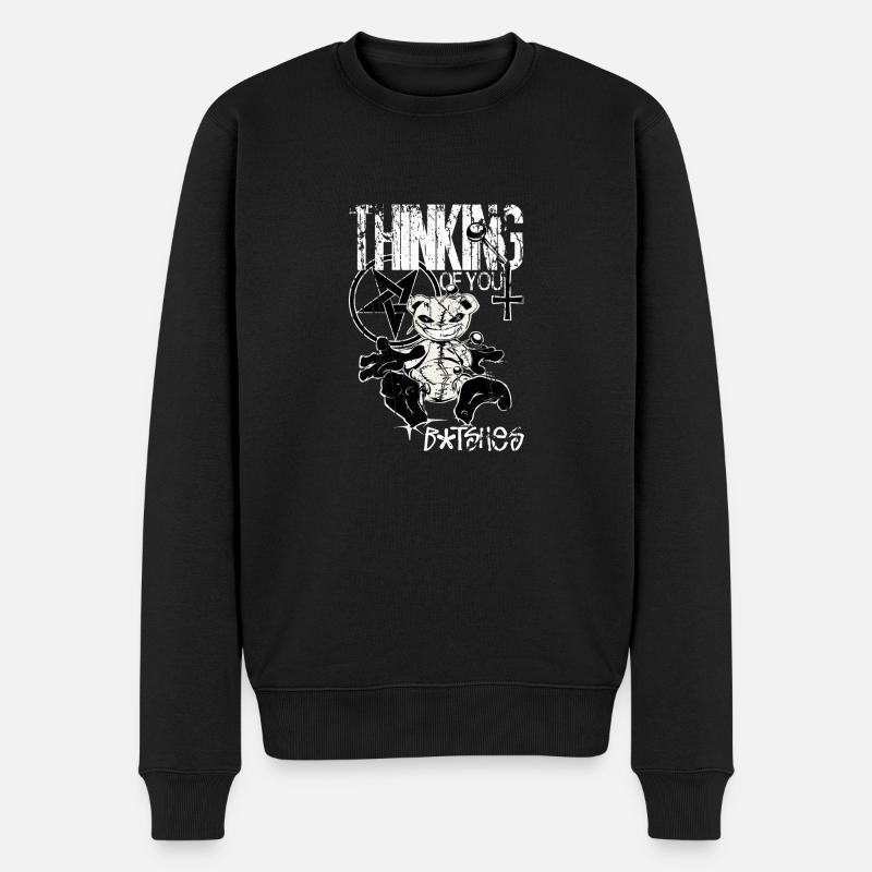 Voodooteddy - Männer Premium Bio Pullover - Schwarz