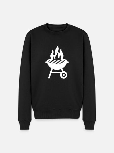 Grill Icon - Men's Premium Organic Jumper - black