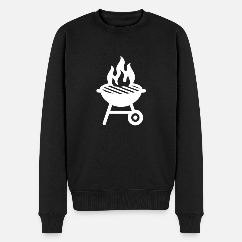 Icône du gril - Pull Premium bio Homme - noir