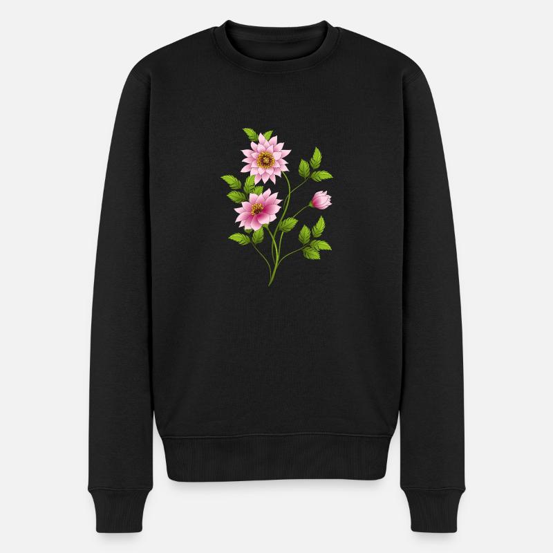 Fleur - Pull Premium bio Homme - noir