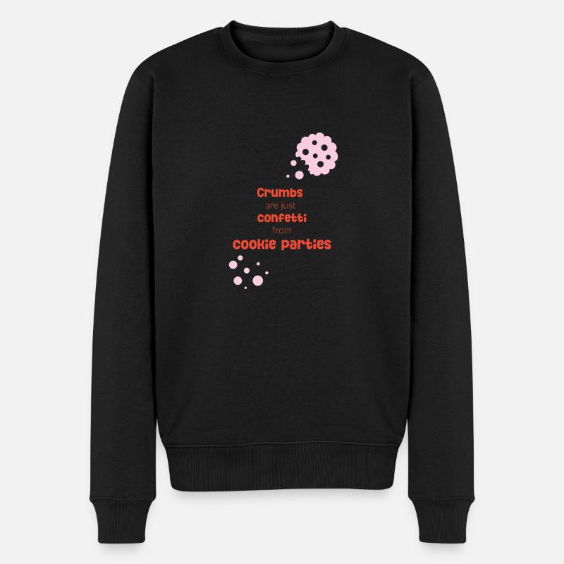 Crumb Confett - Männer Premium Bio Pullover - Schwarz