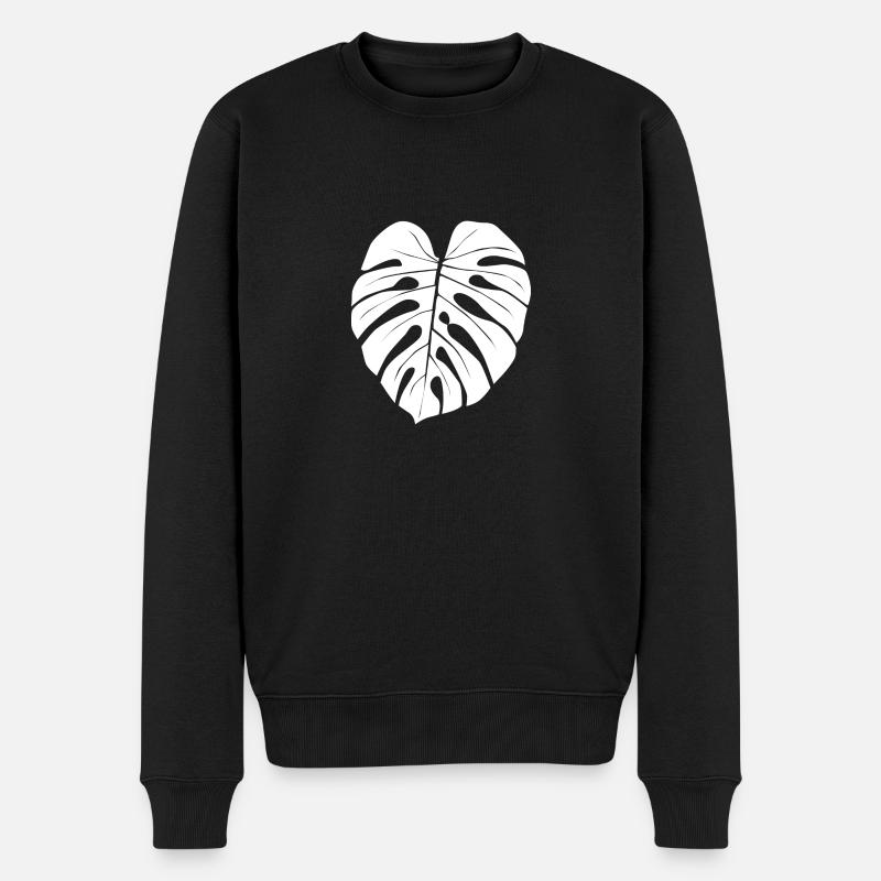 Monstera - Pull Premium bio Homme - noir