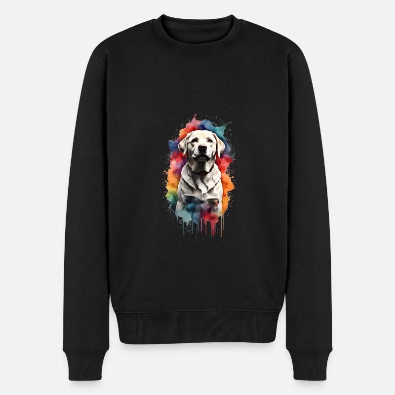 Labrador Retriever - Männer Premium Bio Pullover - Schwarz
