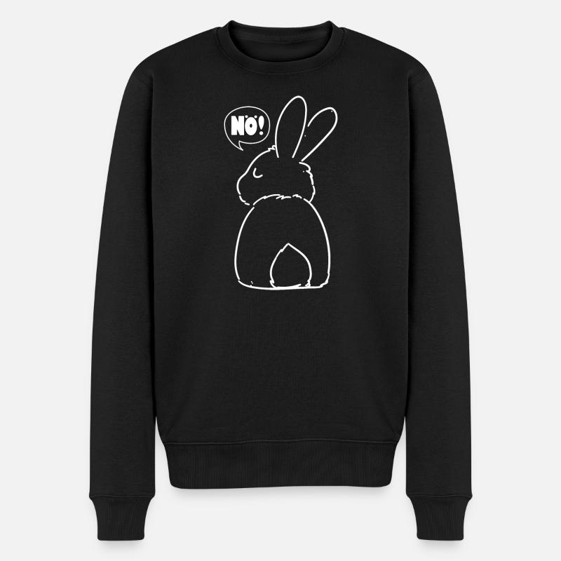 Hase NÖ Geschenk Geburtstag - Männer Premium Bio Pullover - Schwarz