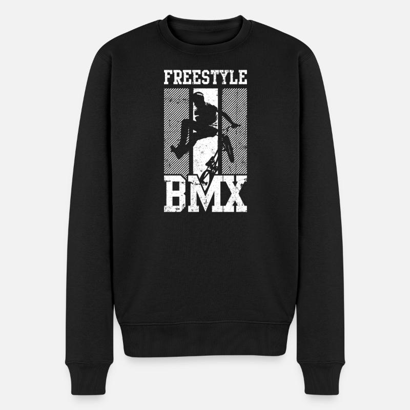 Freestyle Bmx - Männer Premium Bio Pullover - Schwarz