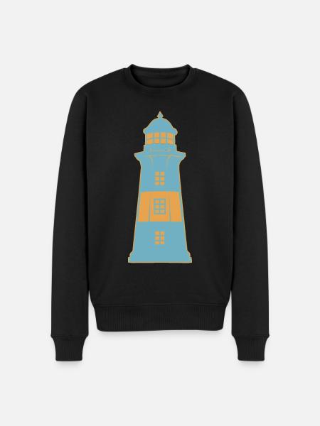 Lighthouse in the maritime coast - Men's Premium Organic Jumper - black