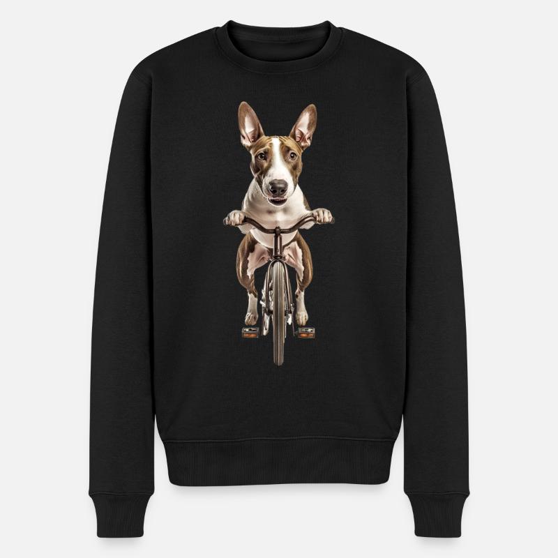 Bullterrier - Männer Premium Bio Pullover - Schwarz
