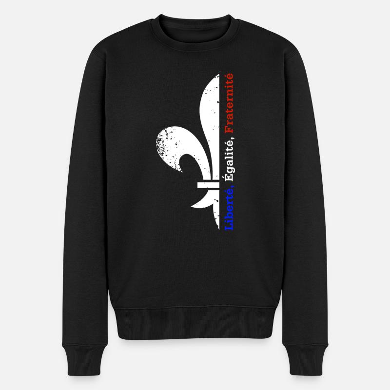 Liberté Égalité Fraternité - Pull Premium bio Homme - noir