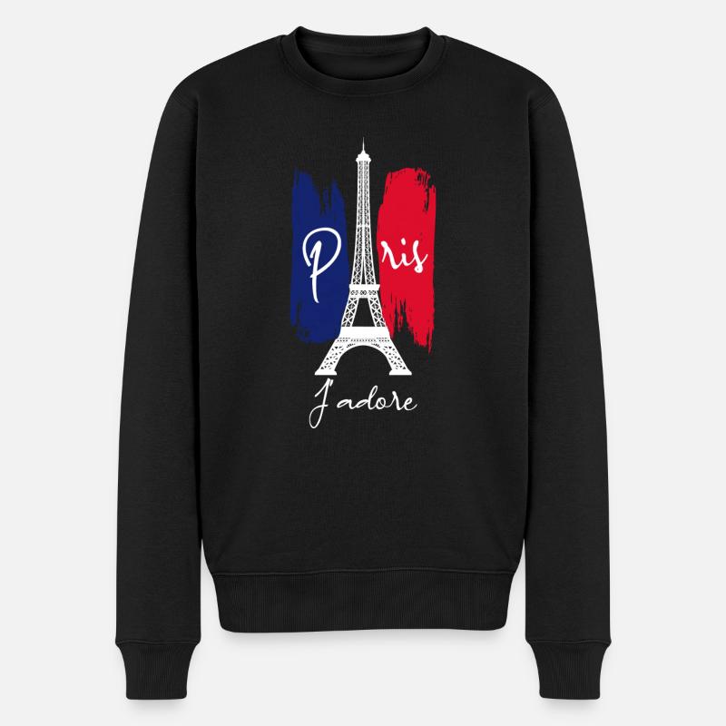 Paris J'adore - Pull Premium bio Homme - noir