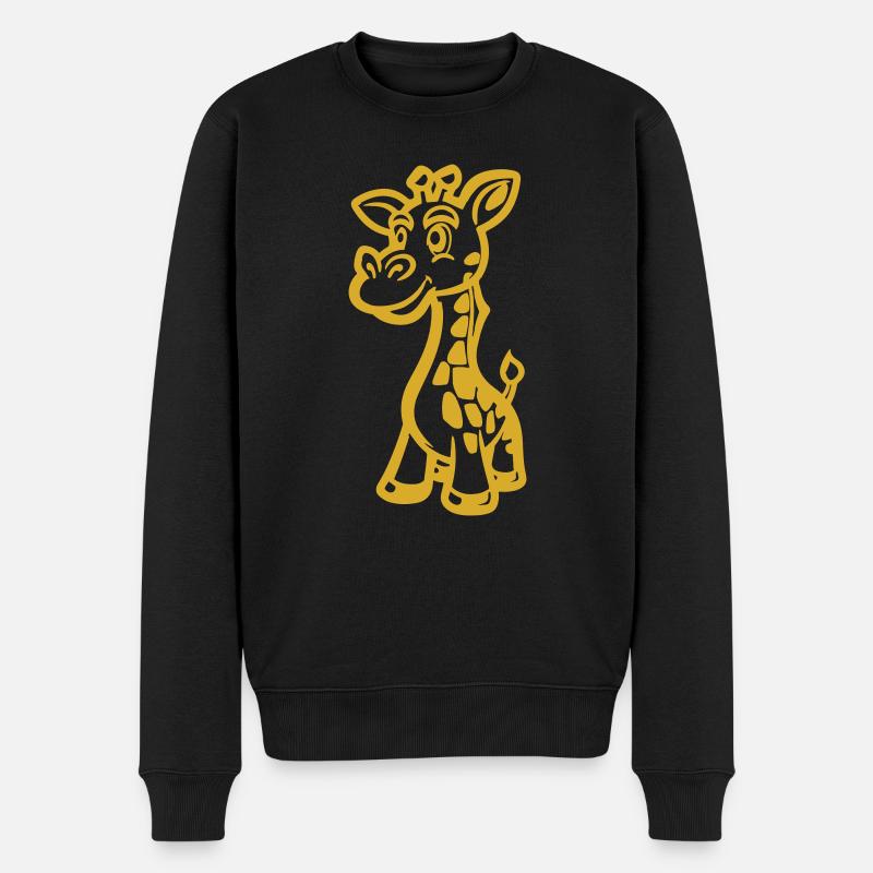 Animal girafe - Pull Premium bio Homme - noir