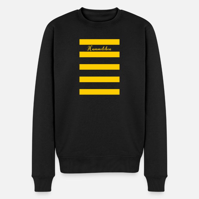 Kostüm Streifen Hummel Hummelchen - Männer Premium Bio Pullover - Schwarz