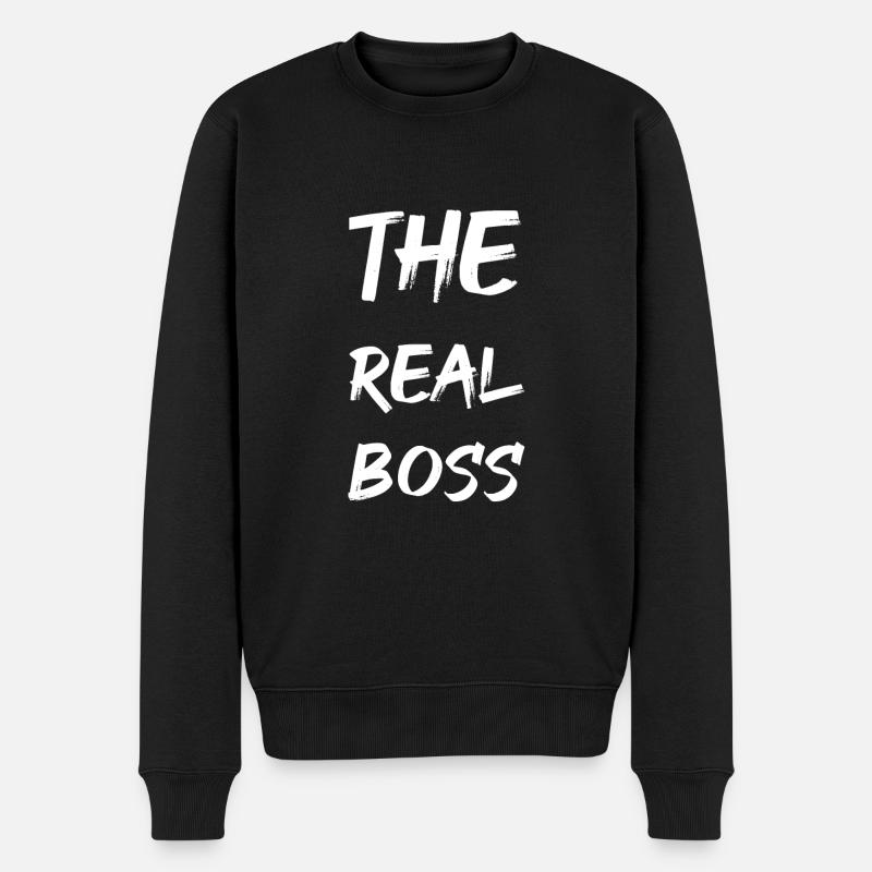 le vrai patron - Pull Premium bio Homme - noir