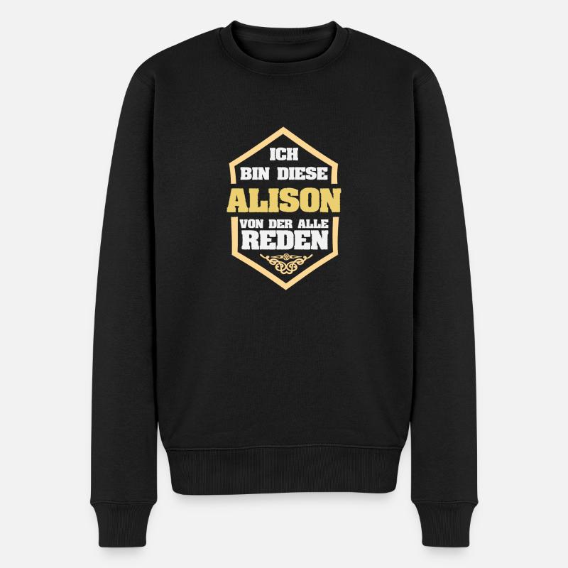 Alison comme surnom - Pull Premium bio Homme - noir